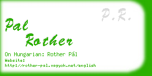 pal rother business card
